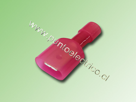 TERMINAL FASTON MACHO ROJO (22/18) AISLACION COMPLETA. PE130152