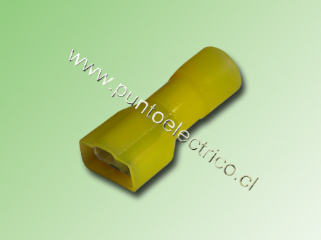 TERMINAL FASTON HEMBRA  AMARILLO (12/10) AISLACION COMPLETA. PE130163