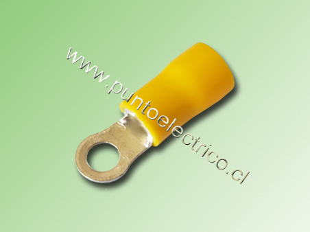 TERMINAL ANILLO AMARILLO 12/10 AWG.PERF. 4,3mm. PE130182