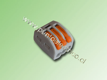 CONECTOR UNION 3 CONDUCTORES 2.5mm2 32Amp. PE130196
