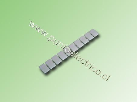 MARCA EN BLANCO PARA BORNE DE 2.5mm2 TIRA 10 UNIDADES. PE200020