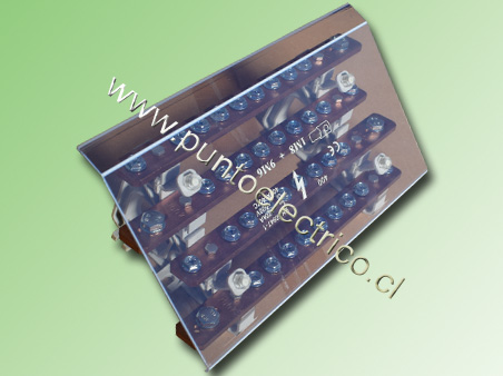 REPARTIDOR 4P. 400 AMP. 10 PUNTOS (1M8 Y 9M6). PE200222