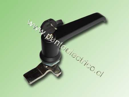 ESPAÑOLETA  NEGRA TIPO L CON LLAVE LENGUETA 3 PUNTAS. PE210211
