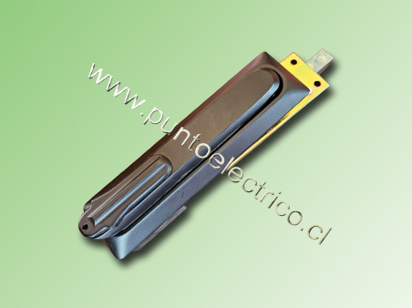 ESPAÑOLETA EMBUTIDA METÁLICA CON LLAVE COLOR NEGRO. PE210260