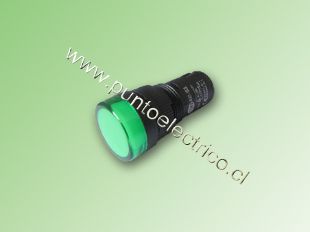 MULTILED COLOR VERDE 16mm 12V AC/DC. PE170030