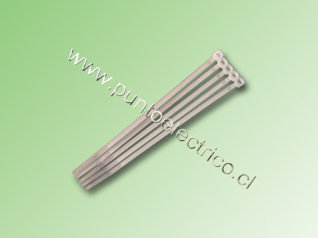 AMARRAS PLASTICAS BLANCAS 3,6 x 250mm-PE120109