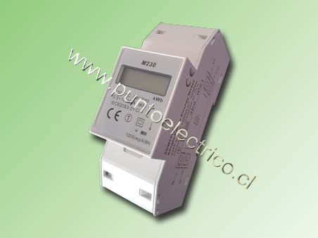 REMARCADOR DE ENERGÍA (kWH) MONOFASICO 100Amp. 230V AC. COD:PE150540