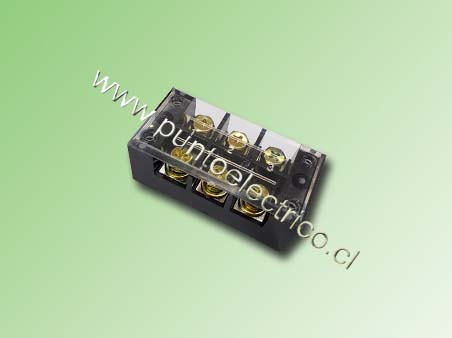 REGLETA DE CONEXION 3 POLOS 60AMP. CUBIERTA TRANSPARENTE. COD PE200118