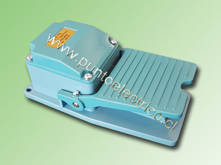 INTERRUPTOR DE PEDAL METÁLICO 1NA 1NC SIN PROTECCIÓN PE180090