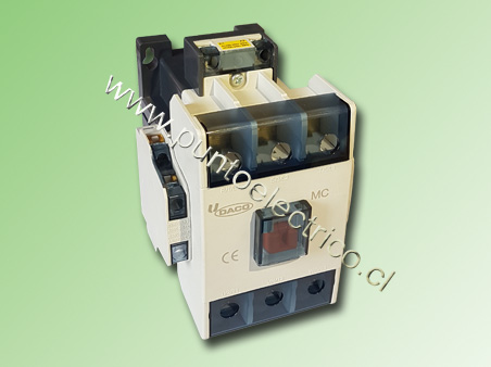 CONTACTOR TRIPOLAR  DACO  100 Amp. BOBINA 240VAC 2NA 2NC PE230212