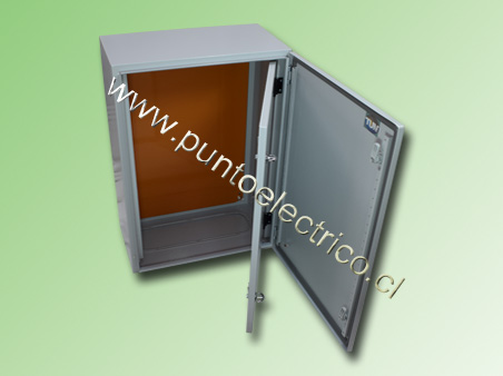CAJA METÁLICA C/PUERTA  INT. 700x500x300mm IP66  RAL7035. COD PE240087