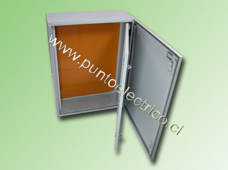 CAJA METÁLICA C/PUERTA  INT. 800x600x250mm IP66  RAL7035 COD. PE240089