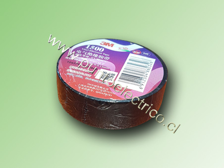 CINTA  AISLADORA  COLOR NEGRO 3M 1500 18mm x10m X 0.13MM COD. PE110420