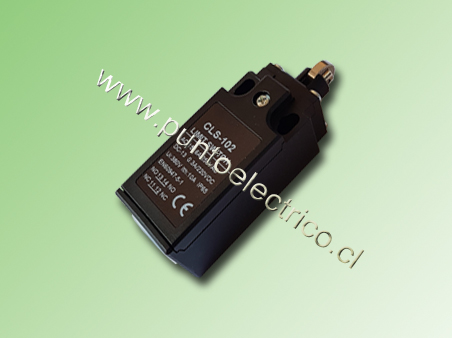 FIN DE CARRERA PLASTICO CABEZAL PISTON  ROL. 1NA 1NC  IP64. COD. PE180002