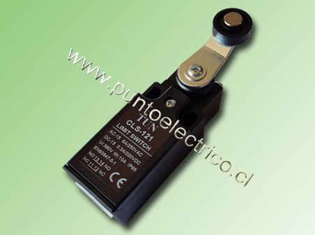 FIN DE CARRERA PLASTICO CABEZAL TIPO ROL. FIJA 1NA 1NC  IP64. COD PE180006