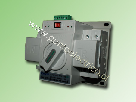 TRANSFERENCIA AUTOMÁTICA 2 POLOS 63Amp. 220 VAC  PE180401