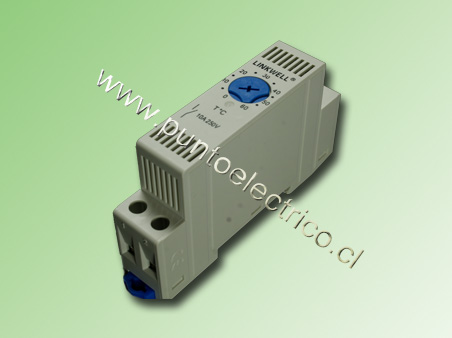 TERMOSTATO VENTILADOR KNO-011 REG. 0 A 60°C 1NA 1PASO AZUL  PE190005