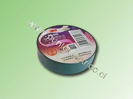 CINTA  AISLADORA  COLOR VERDE 3M 1600 18mm x 20m X 0.13MM  PE110431