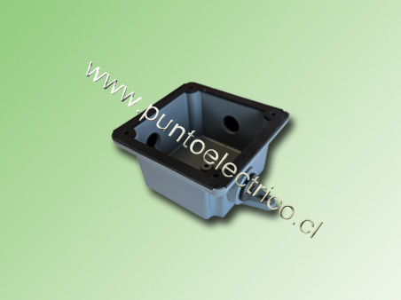 CAJA SOBREPUESTA DE ALUMINIO PARA CAMPANILLA INDUSTRIAL COD: PE170140