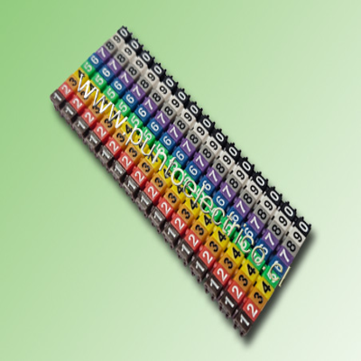 TIRA DE 15 MARCAS CABLE 1.5mm2 N°4  3,2mm Ø. PE120444