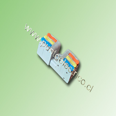 CONECTOR UNION 3 POLOS AZUL / VERDE Y CAFE