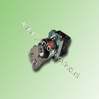 SELECTOR CON LLAVE 3 POSICIONES 22mm  PE170221