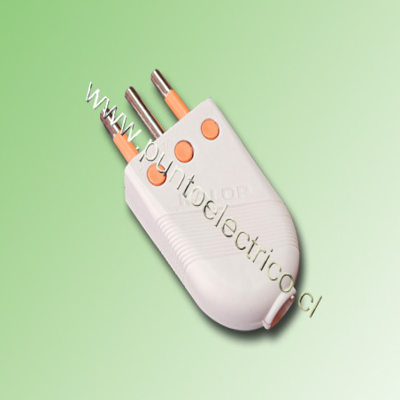 ENCHUFE HEMBRA VOLANTE 2P+T 10AMP.  250VAC NEGRO