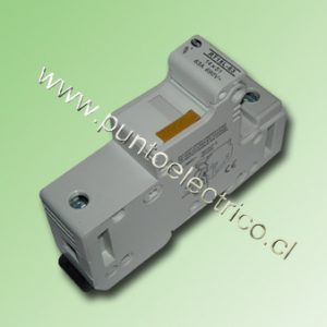 PORTA FUSIBLE SECCIONABLE A RIEL DIN 14x51mm. 63Amp.