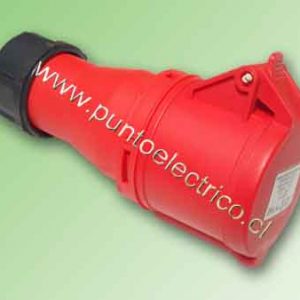 ENCHUFE HEMBRA VOLANTE 3P+T 32Amp. 380VAC. IP44