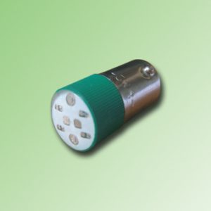 LED BA9S COLOR VERDE 220 VAC/DC.