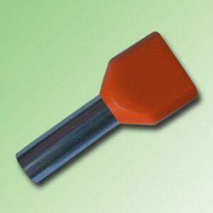 FERRULE AISLADO DOBLE 4,0mm COLOR NARANJA